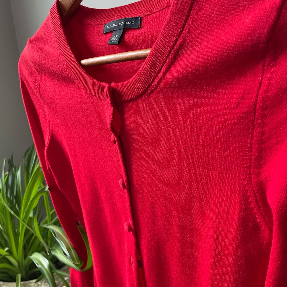 Banana Republic red button downs weather